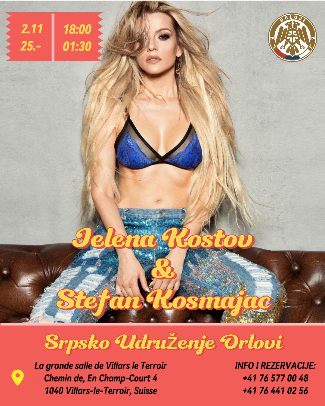 Jelena Kostov & Stefan Kosmajac, Villars-le-Terroir, Suisse